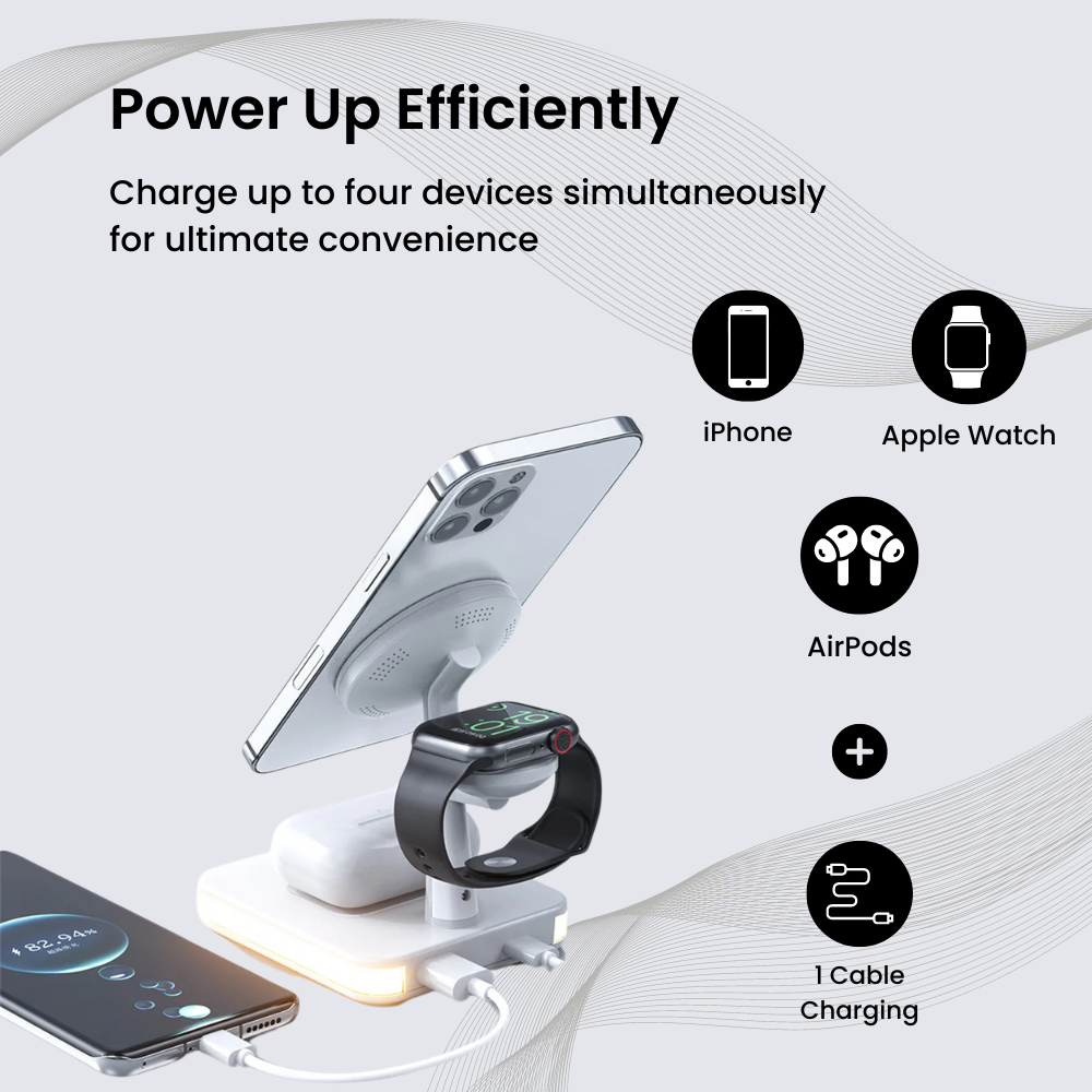 POWERQUAD 4-in-1 Wireless Charging Station