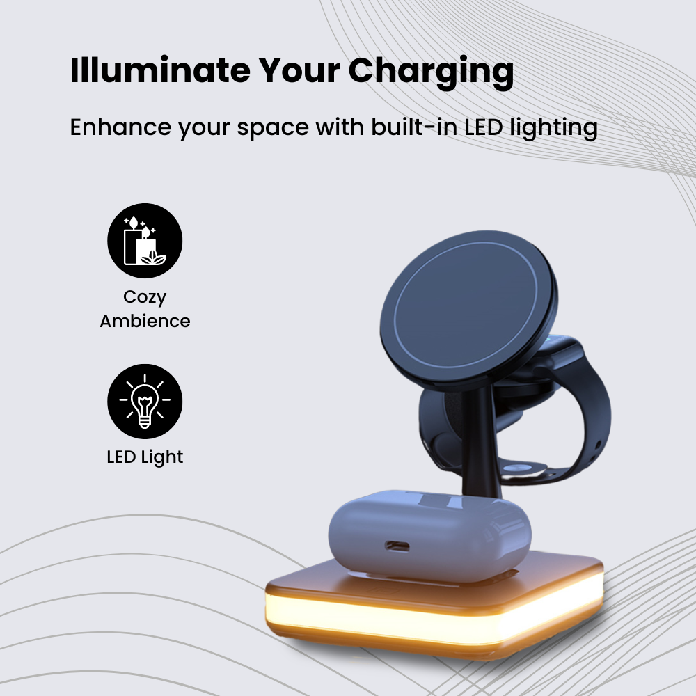 POWERQUAD 4-in-1 Wireless Charging Station