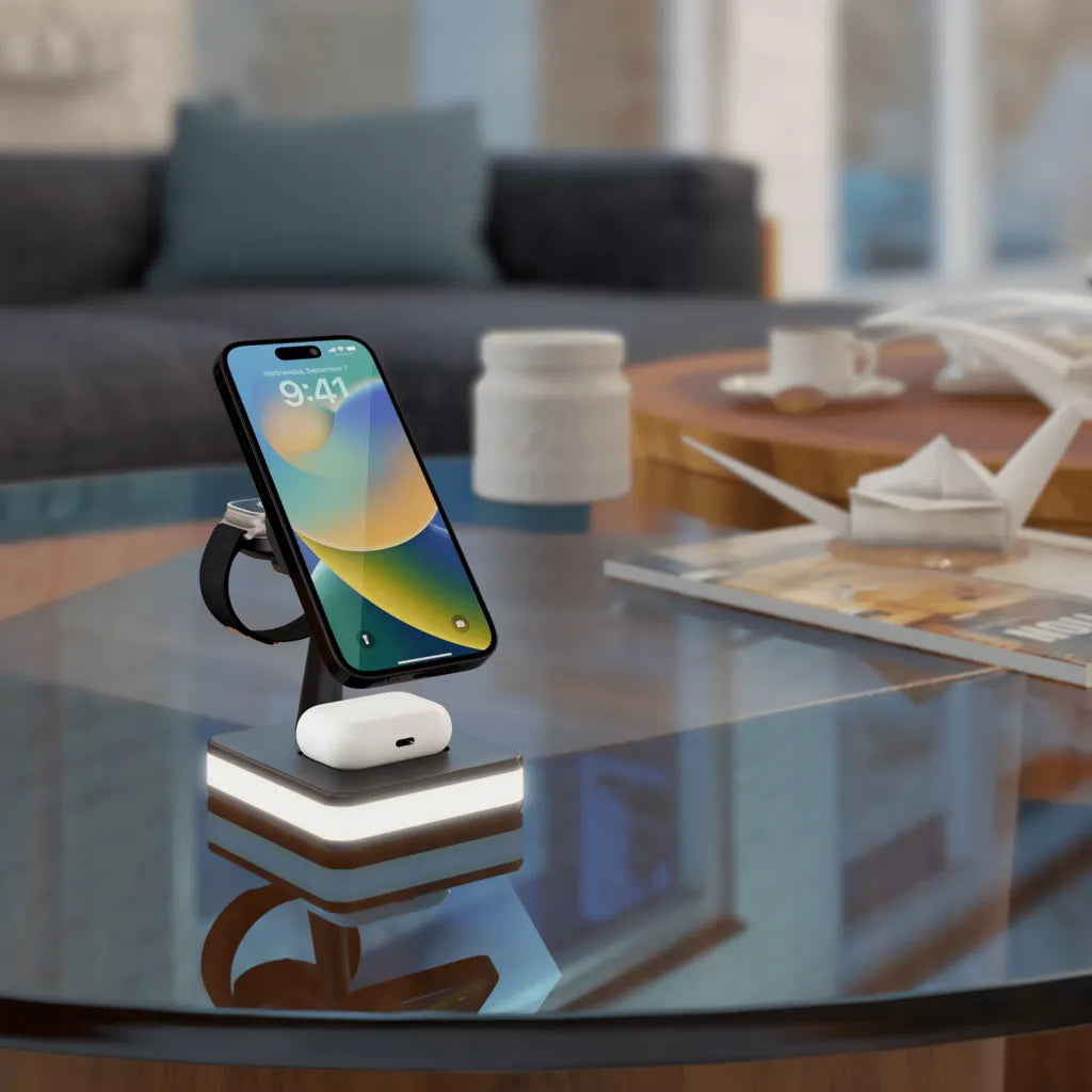 POWERQUAD 4-in-1 Wireless Charging Station